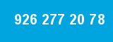 926 277 20 78 926 277 20 78
